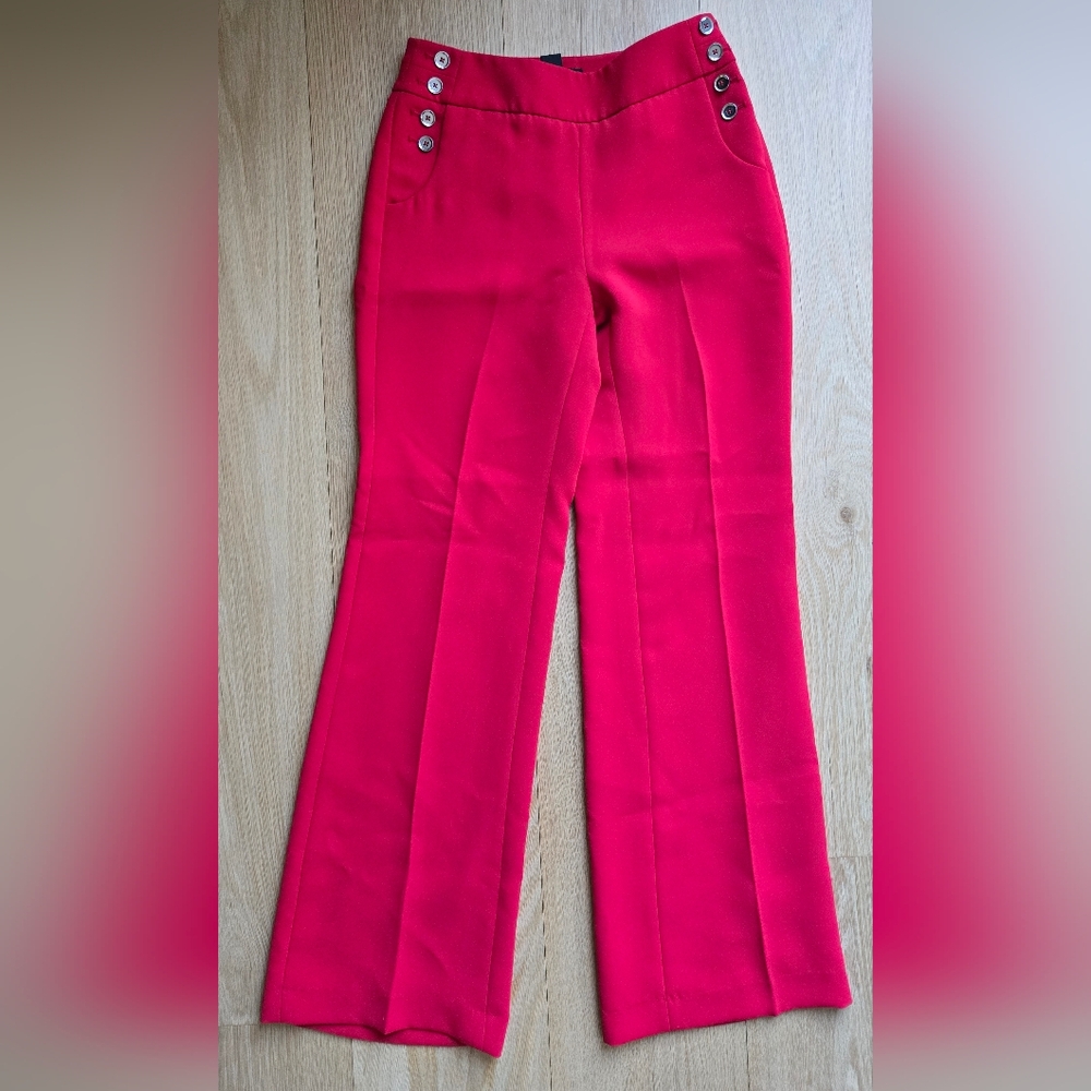 White House Black Market Scarlet Trousers